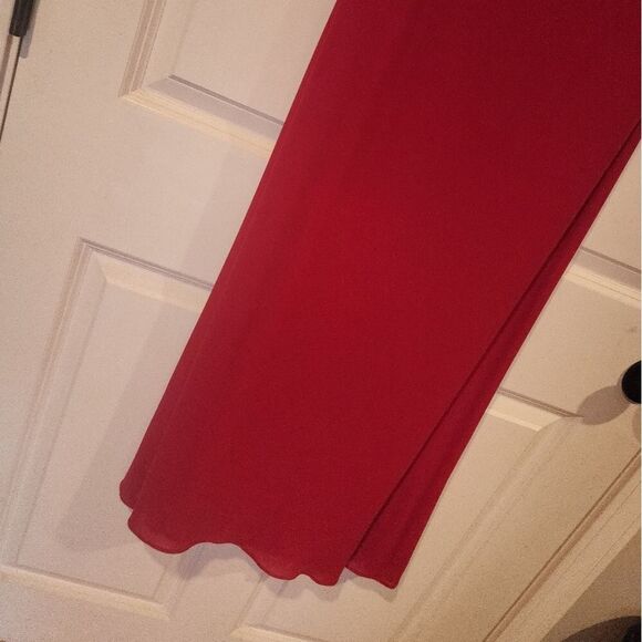 David Meister red short sleeve formal/prom maxi dress Size 8 - Picture 4 of 8